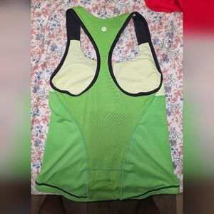 Lululemon Athletica Lime and Black Sports Bra